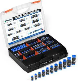 TAILONZ PNEUMATIC 200 pcs Straight Push Connectors Plastic Quick Release Connectors Air Line Fittings for 1/8 5/32 1/4 5/16 3/8 1/2 4MM 6MM 8MM 10MM 12MM Tube (2 Way) TAILONZ PNEUMATIC 200 pcs Straight Push Connectors Plastic Quick Release Connectors Air Line Fittings for 1/8 5/32 1/4 5/16 3/8 1/2 4MM 6MM 8MM 10MM 12MM Tube (2 Way)