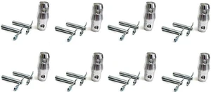 8 Pack Double Ended Conical Truss Coupler with Clips For Stage Lighting Replace Parts - Fits All Major Name Brands F34 F33 & Pipe 2" 8 Pack Double Ended Conical Truss Coupler with Clips For Stage Lighting Replace Parts - Fits All Major Name Brands F34 F33 & Pipe 2"