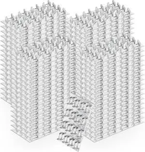 Truss Plates 2x4, 60 Pcs Pronged Mending Plate with Staggered Nail Teeth, Roof to Truss Wood Connectors, 20 Ga Thickness Truss Plates 2x4, 60 Pcs Pronged Mending Plate with Staggered Nail Teeth, Roof to Truss Wood Connectors, 20 Ga Thickness