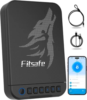 Biometric Gun Safe for Handgun with Bluetooth App Access Biometric Gun Safe for Handgun with Bluetooth App Access
