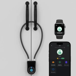 Fingerprint Cable Lock, Smart Padlock with APP Control,6" Bike Cable Lock Fingerprint Cable Lock, Smart Padlock with APP Control,6" Bike Cable Lock