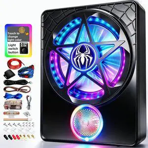 10" Under Seat Subwoofer with Amp 3000W Slim Powered Car Audio 10" Under Seat Subwoofer with Amp 3000W Slim Powered Car Audio