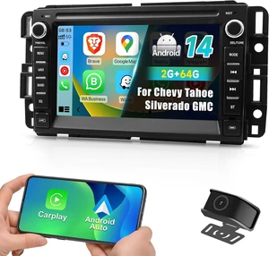 Car Radio for Chevrolet GMC Silverado Tahoe Yukon, CarPlay & Android Auto Car Radio for Chevrolet GMC Silverado Tahoe Yukon, CarPlay & Android Auto