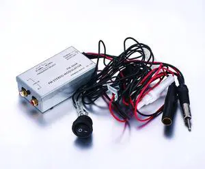 Factory Audio Stereo Aux RCA Audio Input Adapter Wired FM Modulator Free RCA Cable Factory Audio Stereo Aux RCA Audio Input Adapter Wired FM Modulator Free RCA Cable