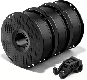Pre-Dried PETG Filament 3KG (1KG × 3 Spools), Black 1.75mm 3D Printer Filament, Easy Printing, Tough & Durable PETG, Low Shrinkage, ±0.02mm Accuracy, Fit for Most FDM Printers Pre-Dried PETG Filament 3KG (1KG × 3 Spools), Black 1.75mm 3D Printer Filament, Easy Printing, Tough & Durable PETG, Low Shrinkage, ±0.02mm Accuracy, Fit for Most FDM Printers