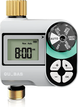 Sprinkler Timer, Programmable Hose Timers with Brass Inlet & Outlet, Water Timer for Garden Hose with Rain Delay/Automatic/Manual Watering System, Digital Drip Irrigation Timers for Yard, Lawn Sprinkler Timer, Programmable Hose Timers with Brass Inlet & Outlet, Water Timer for Garden Hose with Rain Delay/Automatic/Manual Watering System, Digital Drip Irrigation Timers for Yard, Lawn