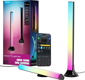 Smart RGBWIC Light Bars, 15-Inch WiFi TV Backlight for 45-70-Inch TVs Smart RGBWIC Light Bars, 15-Inch WiFi TV Backlight for 45-70-Inch TVs