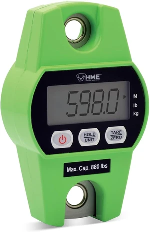 Hunting Digital Hanging Scale with Tare Function, Max 400kg/880lb, Iron Hook, 2 Batteries Included Hunting Digital Hanging Scale with Tare Function, Max 400kg/880lb, Iron Hook, 2 Batteries Included