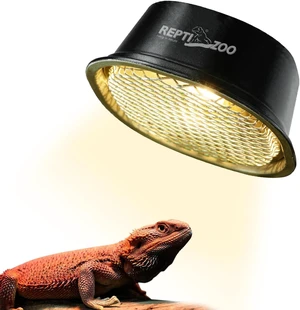 G9 Reptile Heat Lamp Fixture with Safety Mesh & 50W Warm White UVA Bulb for Bearded Dragon, Gecko, Turtle & Lizard G9 Reptile Heat Lamp Fixture with Safety Mesh & 50W Warm White UVA Bulb for Bearded Dragon, Gecko, Turtle & Lizard