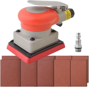Air Orbital Sander, 10,000 RPM 75x100mm Square Pneumatic Palm Sander Air Orbital Sander, 10,000 RPM 75x100mm Square Pneumatic Palm Sander