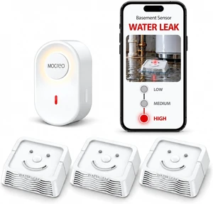 WiFi Water Leak Detector Kit with 3 IP67 Sensors, 2000ft Range, SMS/App/Email Alerts & 105dB Alarm WiFi Water Leak Detector Kit with 3 IP67 Sensors, 2000ft Range, SMS/App/Email Alerts & 105dB Alarm
