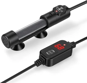 300W Submersible Aquarium Heater with Digital Controller for 40-80 Gallon, Overheat & Out-of-Water Protection 300W Submersible Aquarium Heater with Digital Controller for 40-80 Gallon, Overheat & Out-of-Water Protection