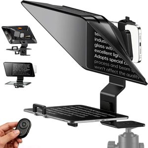 TC12P 14.5-Inch HD Teleprompter for Smartphone & Tablet with Bluetooth Remote for YouTube, Zoom & Vlogging TC12P 14.5-Inch HD Teleprompter for Smartphone & Tablet with Bluetooth Remote for YouTube, Zoom & Vlogging