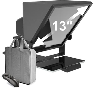 13" Teleprompter for Camera & Tablet with APP Remote Control 13" Teleprompter for Camera & Tablet with APP Remote Control
