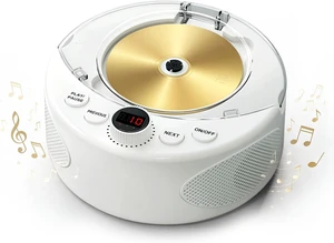 Simple CD Player for Seniors with Dementia, Large Buttons & Auto-Off Simple CD Player for Seniors with Dementia, Large Buttons & Auto-Off