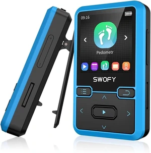 32GB Clip MP3 Player with Bluetooth 5.0, FM Radio, Voice Recorder & Pedometer, Blue 32GB Clip MP3 Player with Bluetooth 5.0, FM Radio, Voice Recorder & Pedometer, Blue