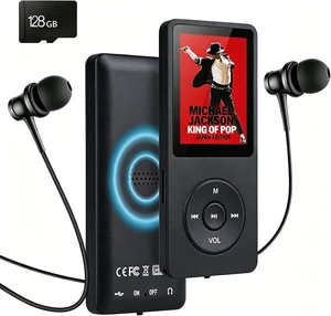 MP3 Player with Bluetooth 5.3, 128GB Card & Earphones Included MP3 Player with Bluetooth 5.3, 128GB Card & Earphones Included