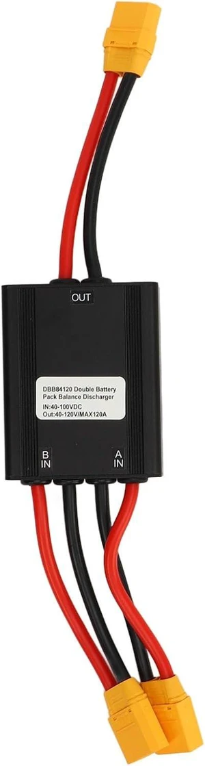 XT90 Dual Battery Parallel Module Adapter, Discharge Balancer for E-Bike XT90 Dual Battery Parallel Module Adapter, Discharge Balancer for E-Bike