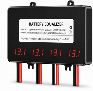 HC02 Battery Equalizer for 4 x 12V Batteries, Active Voltage Balancer for Lead Acid, Li-ion & LiFePO4 HC02 Battery Equalizer for 4 x 12V Batteries, Active Voltage Balancer for Lead Acid, Li-ion & LiFePO4