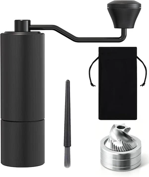 Mini Manual Coffee Grinder with 30+ Adjustable Settings, Black Metal Mini Manual Coffee Grinder with 30+ Adjustable Settings, Black Metal