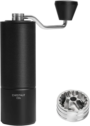 Chestnut C3S Manual Coffee Grinder with S2C Conical Burr, Adjustable for Travel, Camping & Home, Black Chestnut C3S Manual Coffee Grinder with S2C Conical Burr, Adjustable for Travel, Camping & Home, Black