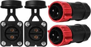 Trolling Motor Plug Receptacle Set, 12V-48V, Waterproof Marine DC Power Connector Trolling Motor Plug Receptacle Set, 12V-48V, Waterproof Marine DC Power Connector