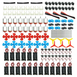 18-Set Mini Electric Hobby Motor Kit, 3V-12V 25000RPM with Propeller, Wheels & Battery Holders for DIY 18-Set Mini Electric Hobby Motor Kit, 3V-12V 25000RPM with Propeller, Wheels & Battery Holders for DIY