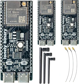3-Pack ESP32-S3 N16R8 16MB Dev Board with 3 IPEX Antennas 3-Pack ESP32-S3 N16R8 16MB Dev Board with 3 IPEX Antennas