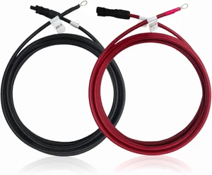 20FT 8AWG Solar Panel Cable, MC4 to O-Ring Adapter for Solar Generator, Inverter & Battery Charger 20FT 8AWG Solar Panel Cable, MC4 to O-Ring Adapter for Solar Generator, Inverter & Battery Charger