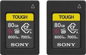 Sony CFexpress Type A 80GB Memory Card (2-Pack) Bundle (2 Items)