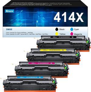 414A 414X Toner Cartridges High Yield 4 Pack W2020X - Compatible Replacement for Color Laserjet Pro MFP M479fdw MFP M479fdn, Color Laserj Enterprise MFP M454dw M454dn M480f
