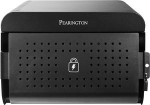 12 Device Portable Charging Station for Tablets, iPads, Chromebooks, and Laptop Computers with Lock, Surge Protection, for Classroom or Office
