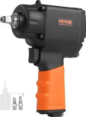 Air Impact Wrench, 3/8-Inch Drive Air Impact Gun, Up to 690ft-lbs Nut-busting Torque, Lightweight Pneumatic Impact Wrench for Auto Repairs and Maintenance