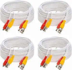 4x100ft CCTV Security Camera Extension Cable BNC Video Power Cable DVR System 100 ft. 4x100ft CCTV Security Camera Extension Cable BNC Video Power Cable DVR System 100 ft.