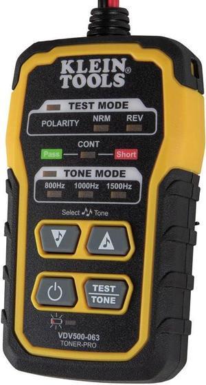 Klein Tools VDV500-063 Wire Tracer Tone Generator, Toner-Pro, Phone (RJ11 and RJ12), Data (RJ45) Coax and Other Non-Energized Wire Tracer