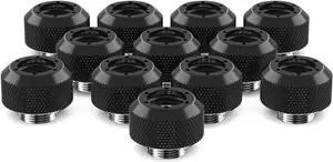 1/2in. Rigid RevolverSX Series Fitting - 12 pack - Satin Black