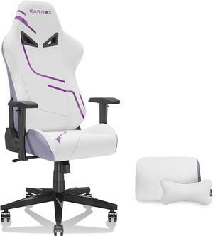 Game Chair Office Chair Ergonomic Computer Game Chair with Lumbar Support and Adjustable Headrest Pillow PC Gaming Chair Cloth for Teens Purple