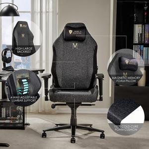 Gaming Chair Ergonomic PC Game Chair- Lumbar Support Headrest 4D Armrests Computer Chair, Big and Tall Comfortable Large, Ergonomic, Metal