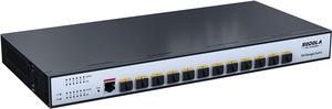 12 Port 10G SFP+ Smart Switch| L2/L3+ Smart Managed | DoS Attack Prevention | IPv6 | Static Routing | L2/L3QoS, IGMP & LAG | Limited Lifetime Protection Managed Ethernet Switch