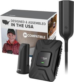 Drive X RV - Cell Phone Signal Booster kit | Boosts 5G & 4G LTE for All U.S. & Canadian Carriers - Verizon, AT&T, T-Mobile, more | Made in the U.S. | FCC Approved (model 471410)