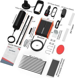 Cell Phone Booster for RV | High Power RV Booster Kit | 4G & 5G LTE | Signal Booster for Camping Camper Trailer for All U.S.Carriers Verizon, AT&T, T-Mobile Adjustable Antenna, FCC Approved