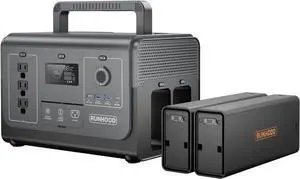 Portable Power Station Rallye 1200, 648WH Swappable&Replaceable Batteries(2*EB324), 3X1200W(Peak 2400) Pure Sine Wave AC Outlet Solar Generator for Outdoors Camping/Emergency/RVs/CPAP/Home Use