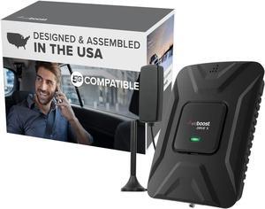 Drive X - Vehicle Cell Phone Signal Booster | 5G & 4G LTE | Magnetic Roof Antenna | Boosts All U.S. Carriers - Verizon, AT&T, T-Mobile | Made in the U.S. | FCC Approved (model 475021)