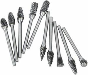 Tungsten Carbide Metal Cutting Carving Grinding Cutter Burr Kit For Dremel Tool
