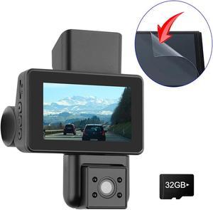 1080P Wifi Dual Lens Car Dash Cam DVR Video Recorder Front & Inside Camera +32GB