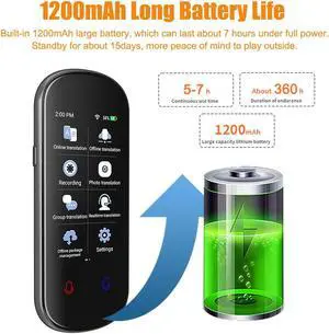 3.1" Smart Two-Way Real-time Voice Wifi/offline Translator Device 139 Languages
