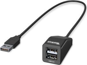 USB 2.0 2-Port High Speed Ultra Compact Hub Splitter (480 Mbps)