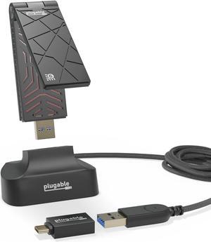 WiFi 6 USB Wireless Adapter, AX1800 USB 3.0 USB C, 2.4 + 5GHz Dual Band