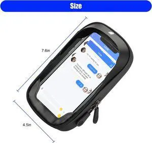 360 Rotation Motorcycle Bicycle Bike Handlebar Cell Phone Mount Holder Bag Case