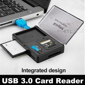 USB 3.0 SD/CF/TF Memory Card Reader Adapter Storage Case for Laptop Mobile Phone